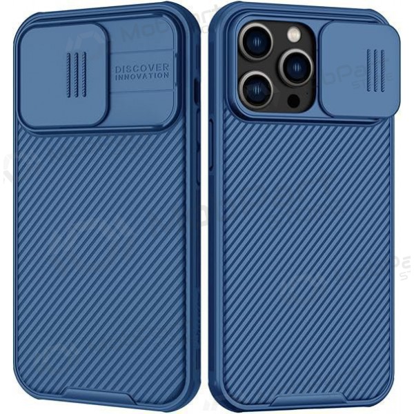Apple iPhone 15 suojakuori „Nillkin CamShield Pro“ (sininen) Apple iPhone 15 suojakuori „Nillkin CamShield Pro“ (sininen)