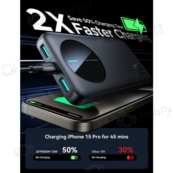 Ulkoinen paristo Power Bank Joyroom JR-PBF12 10000mAh musta