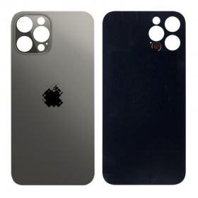 Apple iPhone 12 Pro Max takaakkukansi (musta) (bigger hole for camera)