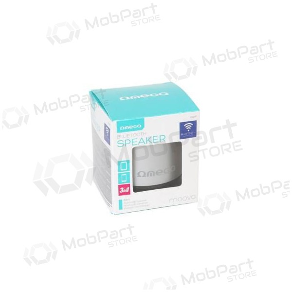 Bluetooth kannettava yläkaiutin OMEGA OG47 (MicroSD, handsfree) (hopea)