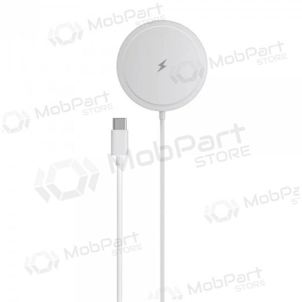 MagSafe langaton laturi Blue Star Charing Pad 15 W USB-C-kaapelilla, valkoinen