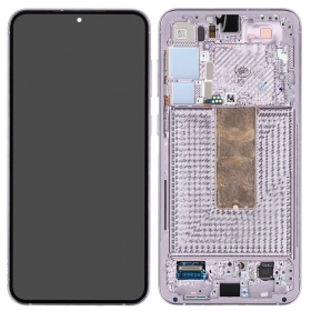 Ekranas Samsung S916 S23+ 5G su lietimui jautriu stikliuku ja rėmeliu Levander alkuperäinen (service pack)