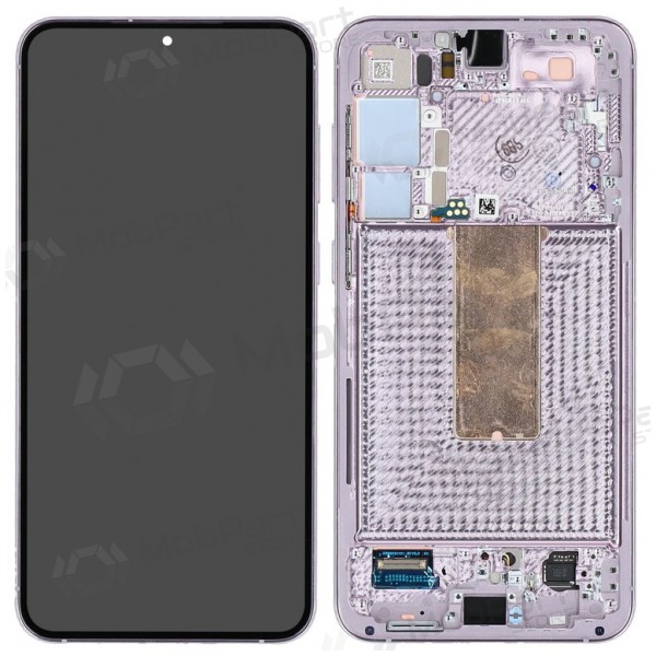 Ekranas Samsung S916 S23+ 5G su lietimui jautriu stikliuku ja rėmeliu Levander alkuperäinen (service pack)