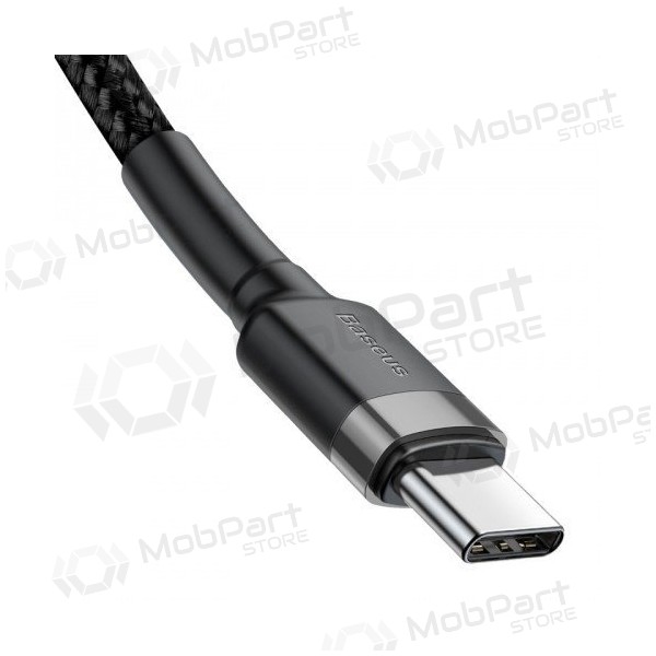 Kaapeli Baseus Cafule PD Type-C - Type-C 3.0A 60W (harmaa-musta) 1.0m CATKLF-GG1