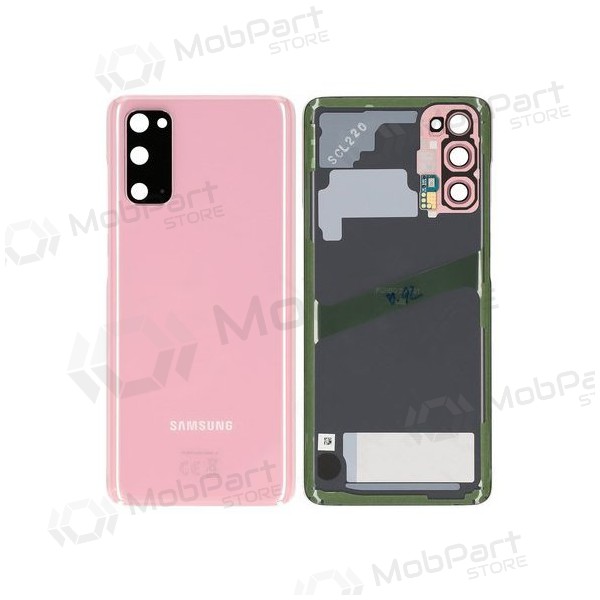 Samsung G981F / G980 Galaxy S20 takaakkukansi pinkki (Cloud Pink) (käytetty grade A, alkuperäinen)