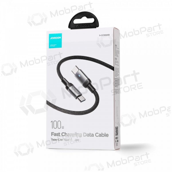USB kaapeli Joyroom S-CC100A10 Type-C to Type-C 100W 1.2m musta