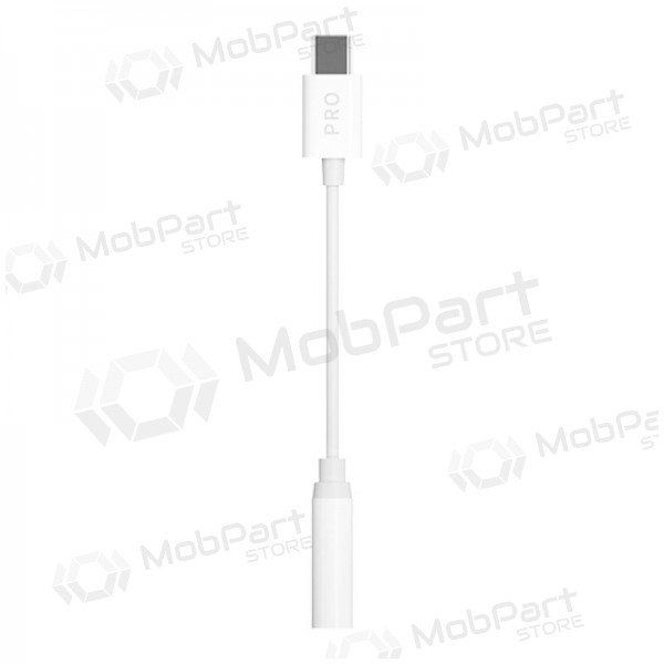 Audiolaajennus Dudao L16CPro USB-C - 3.5 mm valkoinen
