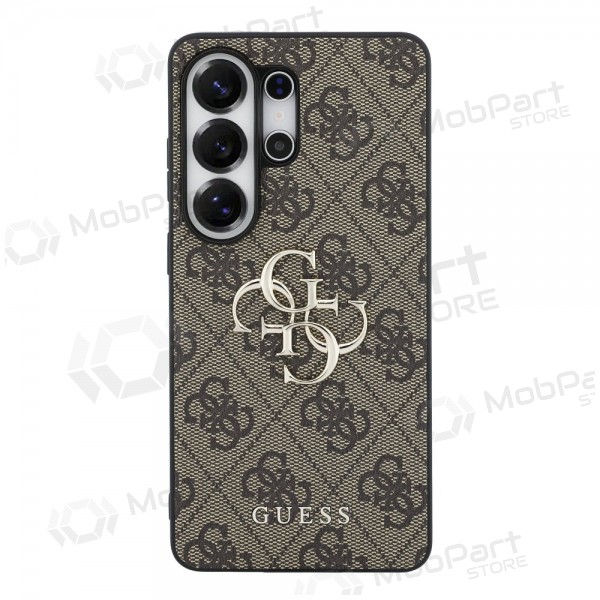 Samsung Galaxy S26 Ultra kotelo - Guess PU 4G Metal Logo (ruskea)