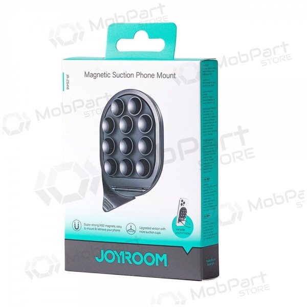 Magnetinis telefono laikiklis su siurbtukais Joyroom JR-ZS418 musta