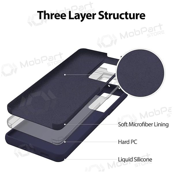Suojakuori Mercury Silicone Case Samsung A566 A56 5G tummansininen Suojakuori Mercury Silicone Case Samsung A566 A56 5G tummansininen