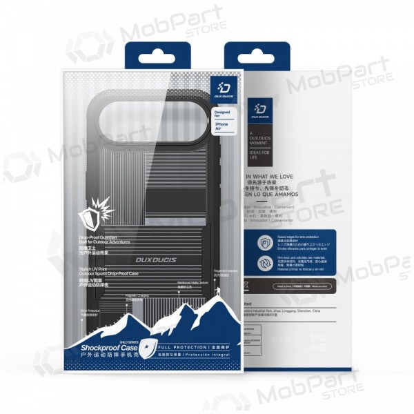 Apple iPhone Air kotelo - Dux Ducis Shld - musta (Contour Pattern)