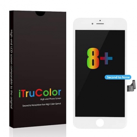 Apple iPhone 8 Plus näyttö (valkoinen) (Premium)