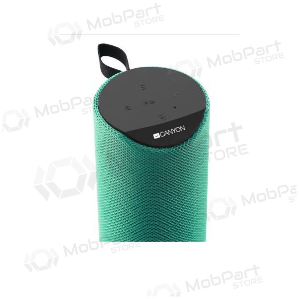 Bluetooth kannettava yläkaiutin CANYON CNS-CBTSP5 (MicroSD, AUX, BT V5.0, 1200mAh) (vihreä)
