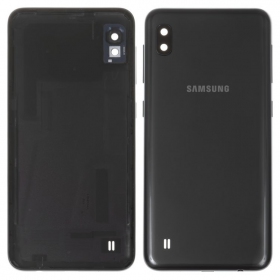 Samsung A105 Galaxy A10 2019 takaakkukansi (musta) (käytetty grade C, alkuperäinen)