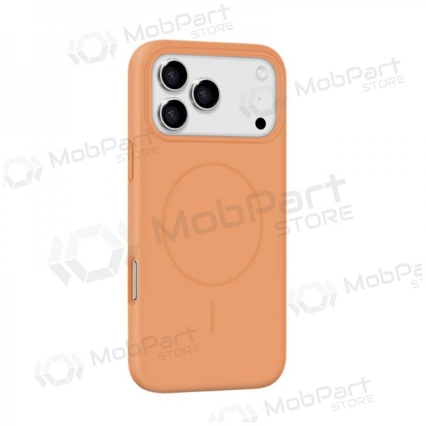 Apple iPhone 17 Pro, 18 Pro kotelo -X-Level Fluid Skin MagSafe- (oranssi)