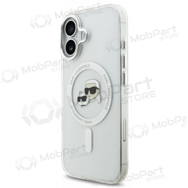 Apple iPhone 17 kotelo - Karl Lagerfeld IML K&CH Heads Metal Frame MagSafe (läpinäkyvä)