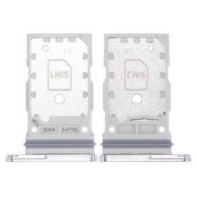 Samsung Galaxy S22 Ultra Dual SIM SIM-korttipidike (valkoinen) (alkuperäinen)