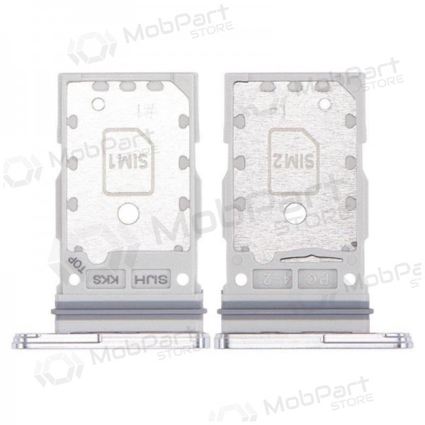 Samsung Galaxy S22 Ultra Dual SIM SIM-korttipidike (valkoinen) (alkuperäinen)