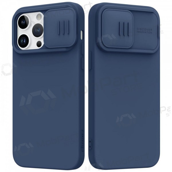 Apple iPhone 15 suojakuori „Nillkin Silicone“ (tummansininen)