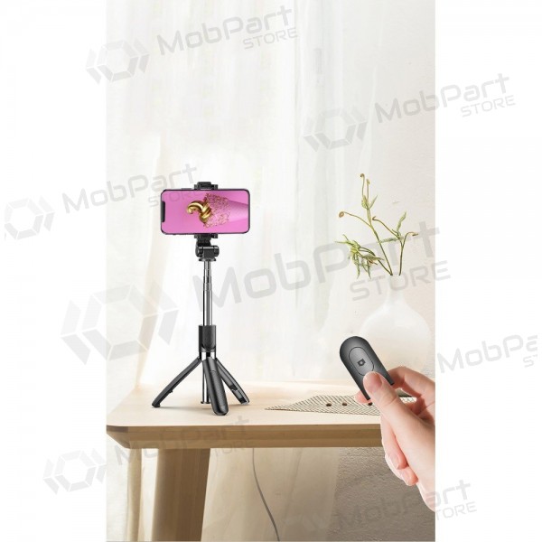 Selfietikku XO SS08 Tripod Bluetooth musta