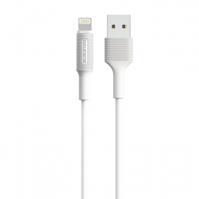 USB kaapeli Borofone BX1 Lightning 1.0m (valkoinen)