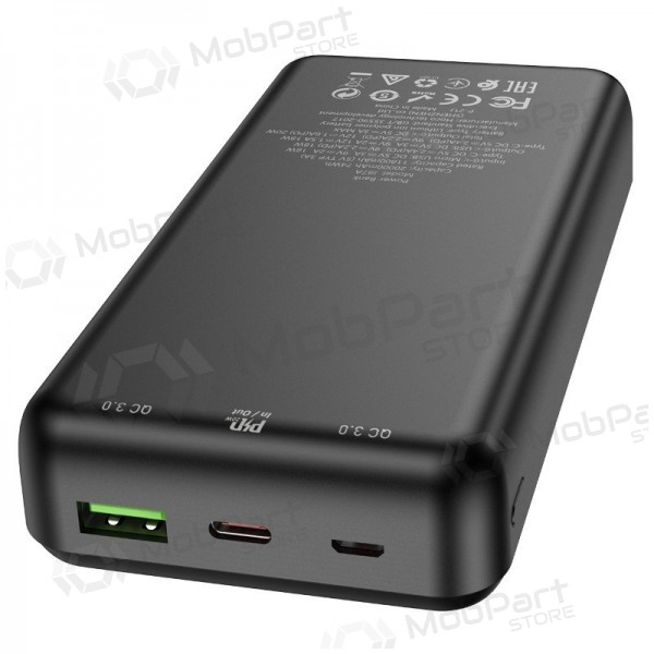 Ulkoinen paristo Power Bank Hoco J87A Type-C PD 20W+Quick Charge 3.0 20000mAh musta
