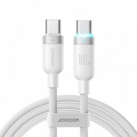 USB-C-kaapeli Joyroom S-A63 USB-C–USB-C 1.2 m 100 W valkoinen