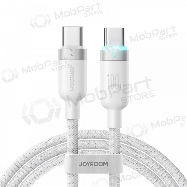 USB-C-kaapeli Joyroom S-A63 USB-C–USB-C 1.2 m 100 W valkoinen