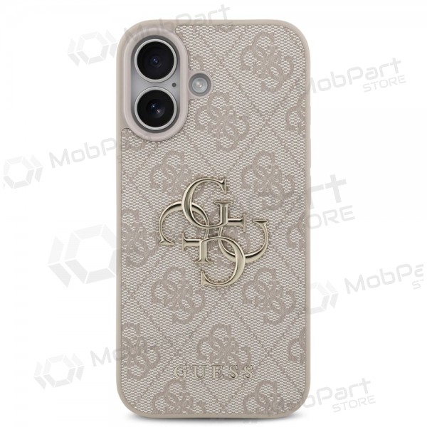 Apple iPhone 17 kotelo - Guess PU 4G Metal Logo (vaaleanpunainen)