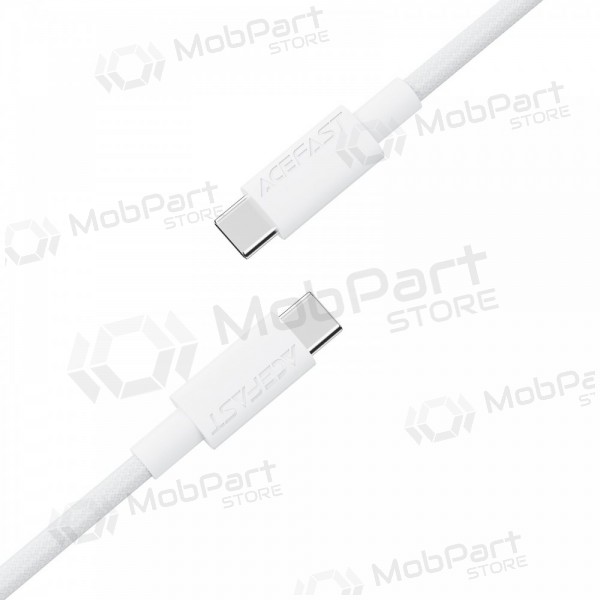 USB kaapeli Acefast C18-03 60W USB-C to USB-C 1.2m valkoinen