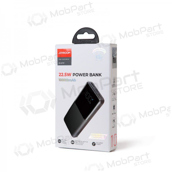 Ulkoinen paristo Power Bank Joyroom JR-QP191 22.5W PD QC3.0 AFC 10000mAh musta
