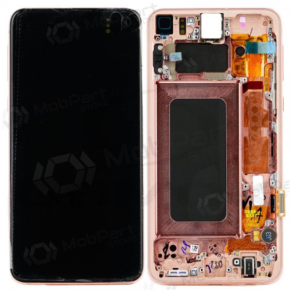 Samsung Galaxy Galaxy S10e näyttö (pinkki) (kehyksellä) (alkuperäinen) Samsung Galaxy Galaxy S10e näyttö (pinkki) (kehyksellä) (alkuperäinen)
