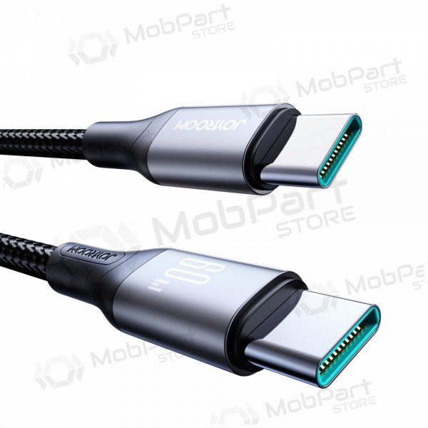 USB kaapeli Joyroom S-A28 USB-C to USB-C 60W 1.0m musta