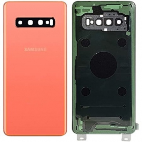 Samsung G973 Galaxy S10 takaakkukansi pinkki (Flamingo Pink) (käytetty grade C, alkuperäinen)