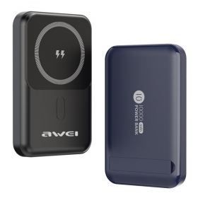 Ulkoinen paristo Power Bank Awei P139K 22.5W Magnetic Wireless 10000mAh musta