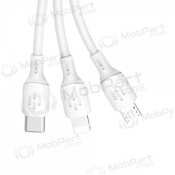 USB-kaapeli Dudao L8A-3in1 USB-A–USB-C / Micro USB / Lightning 1.2 m