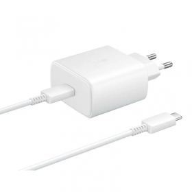 Laturi Samsung EP-TA845 45W + Type-C kaapeli 25W valkoinen