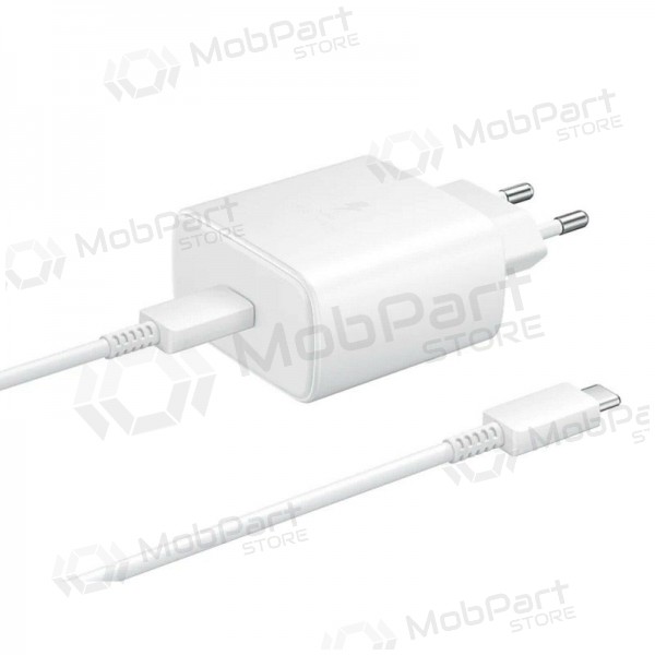 Laturi Samsung EP-TA845 45W + Type-C kaapeli 25W valkoinen