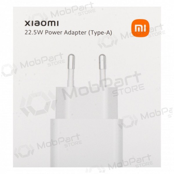 Laturi Xiaomi 22.5W USB-A valkoinen BHR7757EU