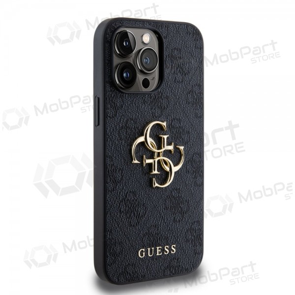 Apple iPhone 14 Pro Max kotelo -Guess PU 4G Metal Logo- (harmaa)
