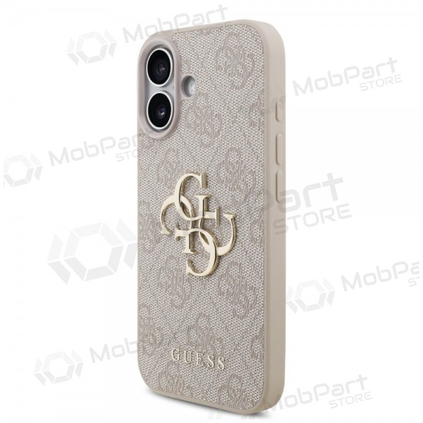 Apple iPhone 17 kotelo - Guess PU 4G Metal Logo (vaaleanpunainen)