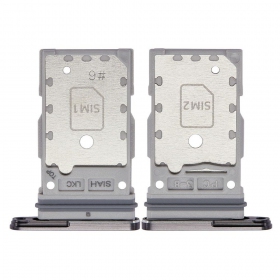 Samsung S918 Galaxy S23 Ultra Dual SIM kortin pidike (musta) (service pack) (alkuperäinen)