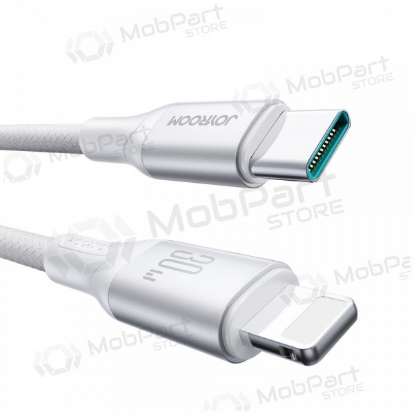 USB kaapeli Joyroom S-A28 USB-C to Lightning 30W 1.0m valkoinen
