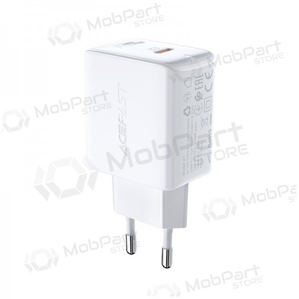 Laturi buitinis Acefast A1 PD20W USB-C valkoinen