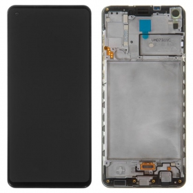 Samsung A217F Galaxy A21s ekranas (musta) (kehyksellä) (service pack) (alkuperäinen)