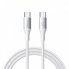 USB kaapeli Joyroom S-A28 USB-C to USB-C 60W 1.0m valkoinen