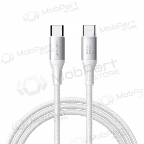 USB kaapeli Joyroom S-A28 USB-C to USB-C 60W 1.0m valkoinen