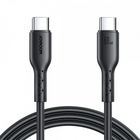 USB kaapeli Joyroom SA26-CC3 USB-C to USB-C 60W 1.0m musta