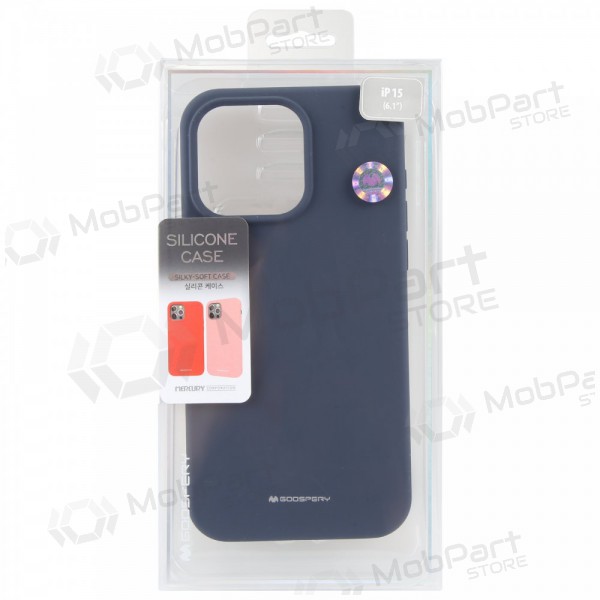 Apple iPhone 11 Pro Max kotelo Mercury - Silicone Case (tummansininen)