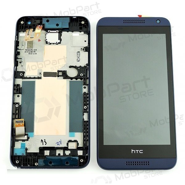 HTC Desire 610 näyttö (sininen) (kehyksellä) (service pack) (alkuperäinen)